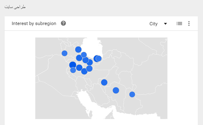 هدف گیری جغرافیایی در گوگل ترند