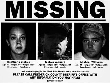 "این سه نفر گم شده اند" - تبلیغات کاملاً جدی فیلم ویچ بلیر