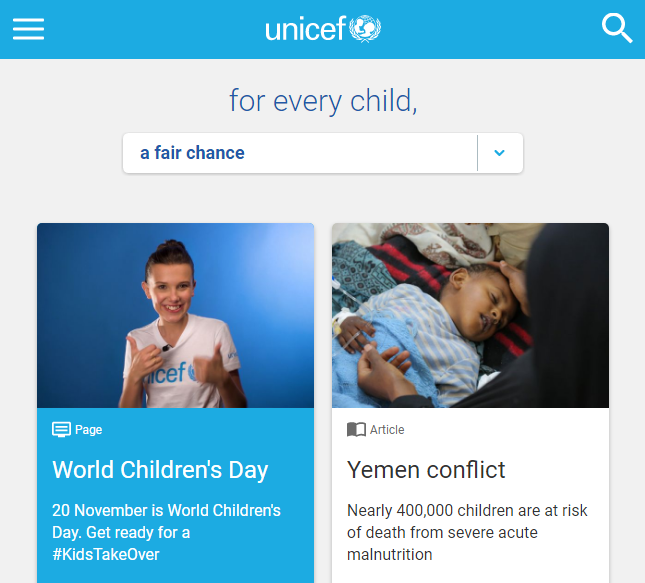 ایمیل مارکتینگ در UNICEF
