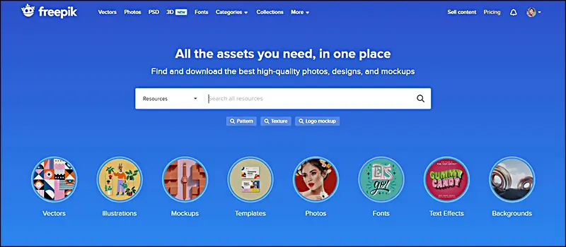 freepik site