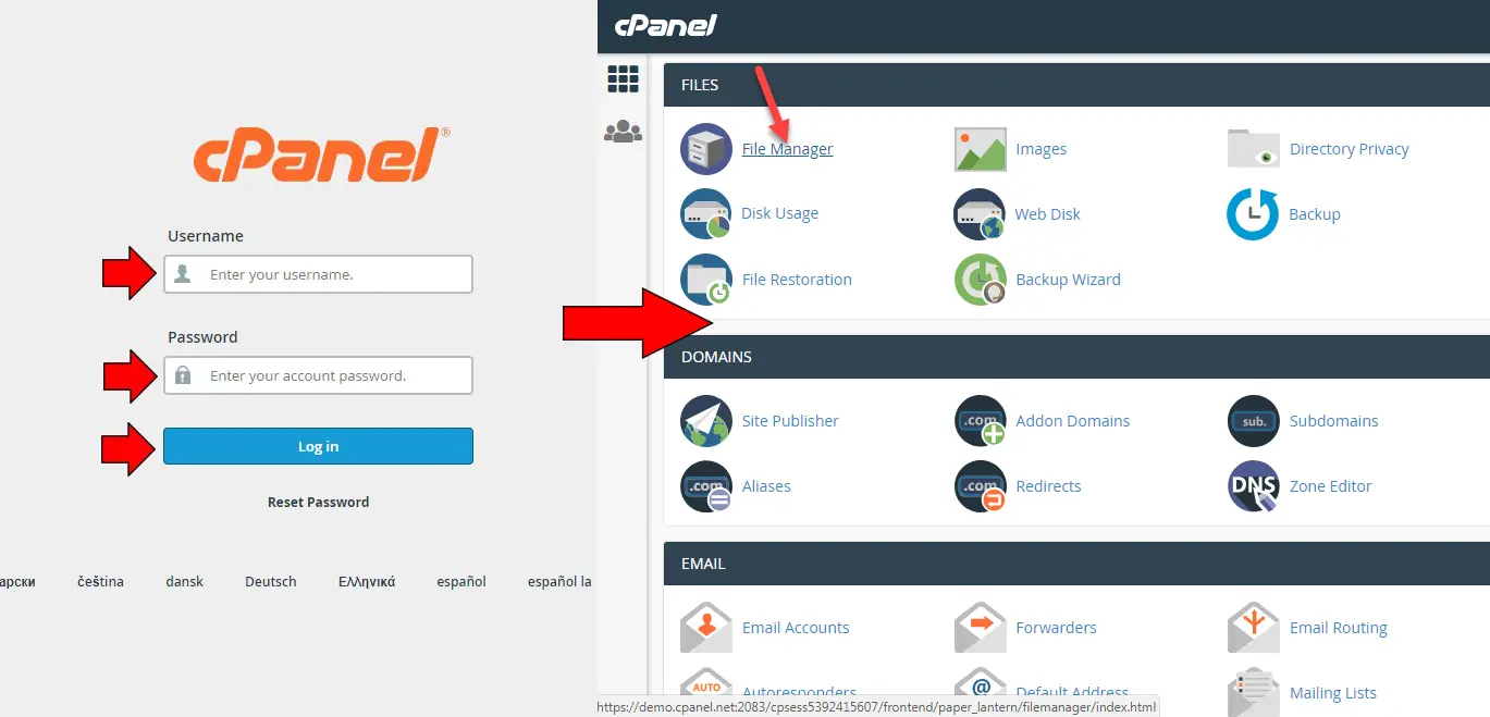 کنترل پنل cpanel