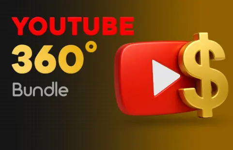 بسته 360 درجه یوتیوب: 4 دوره ضروری برای درآمد 1000 دلاری
