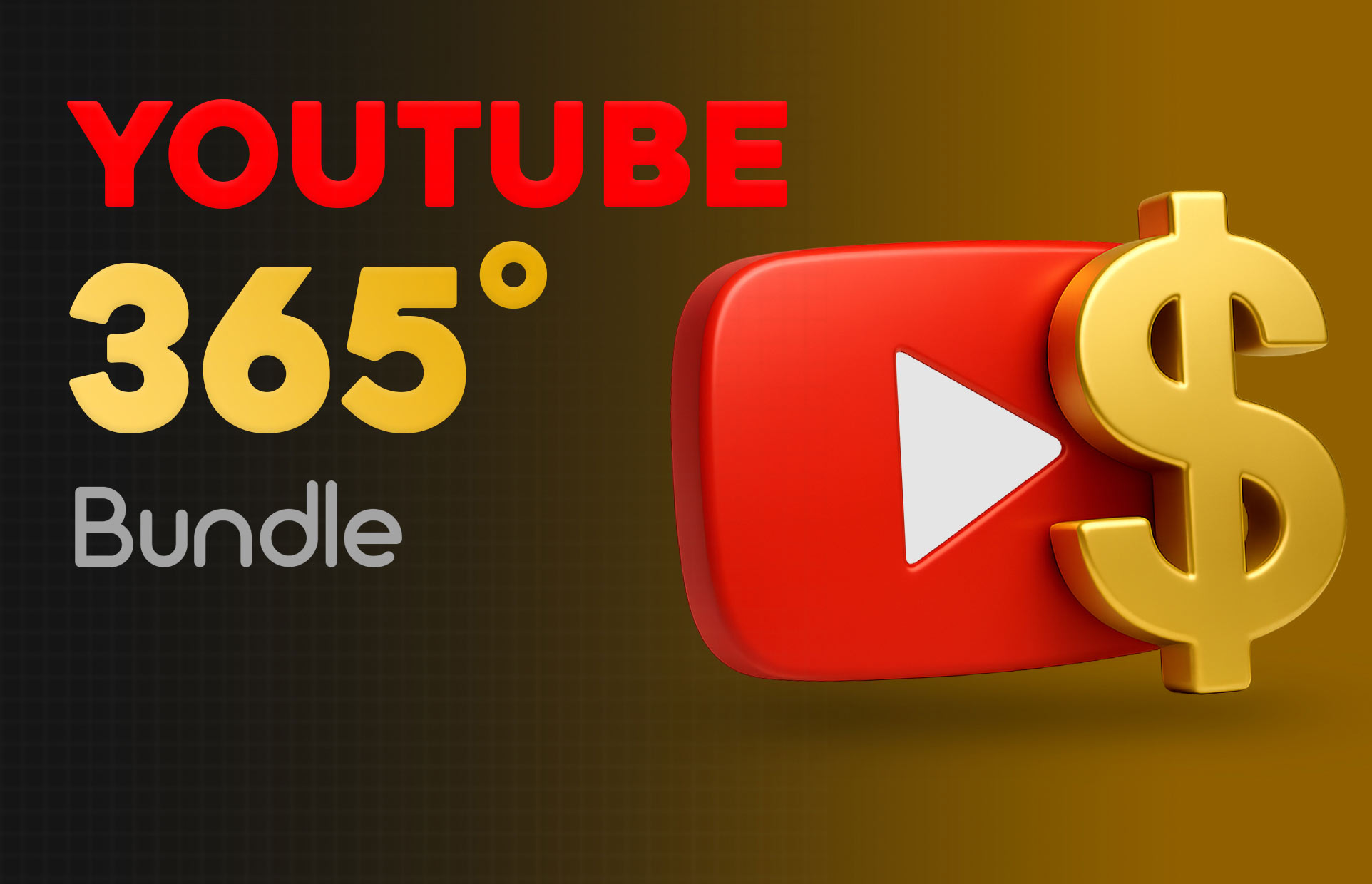 بسته 365 درجه یوتیوب: 4 دوره ضروری برای درآمد 1000 دلاری